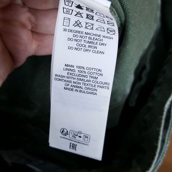 JW ANDERSON Jeans Mens Large Green Wide Leg Cargo Trouser $690 - Picture 8 of 12